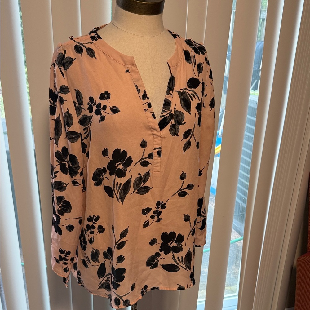 Zac & Rachel Pink and Black Floral Blouse size XL in excellent condition
136/3t - Picture 6 of 16